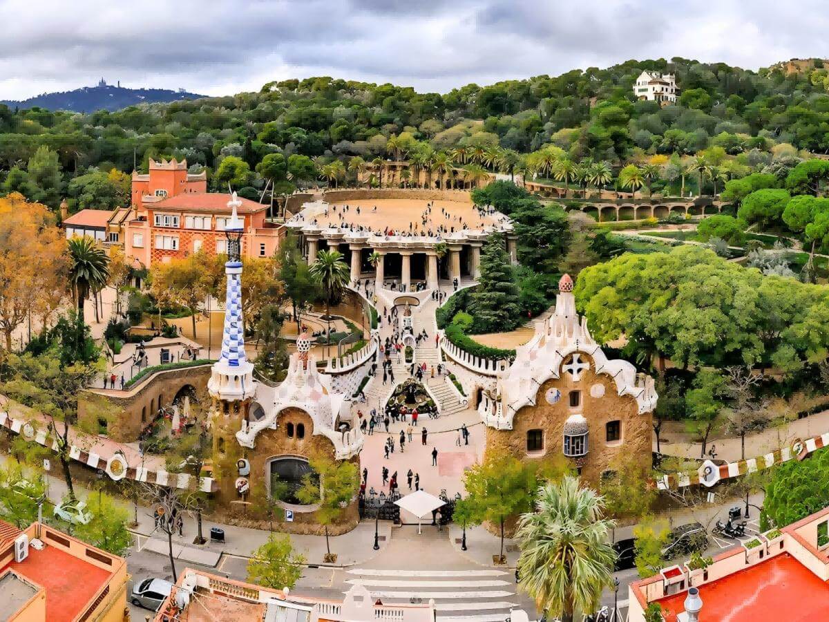 Walk around Park Guell and admire Barcelona's architectural wonders