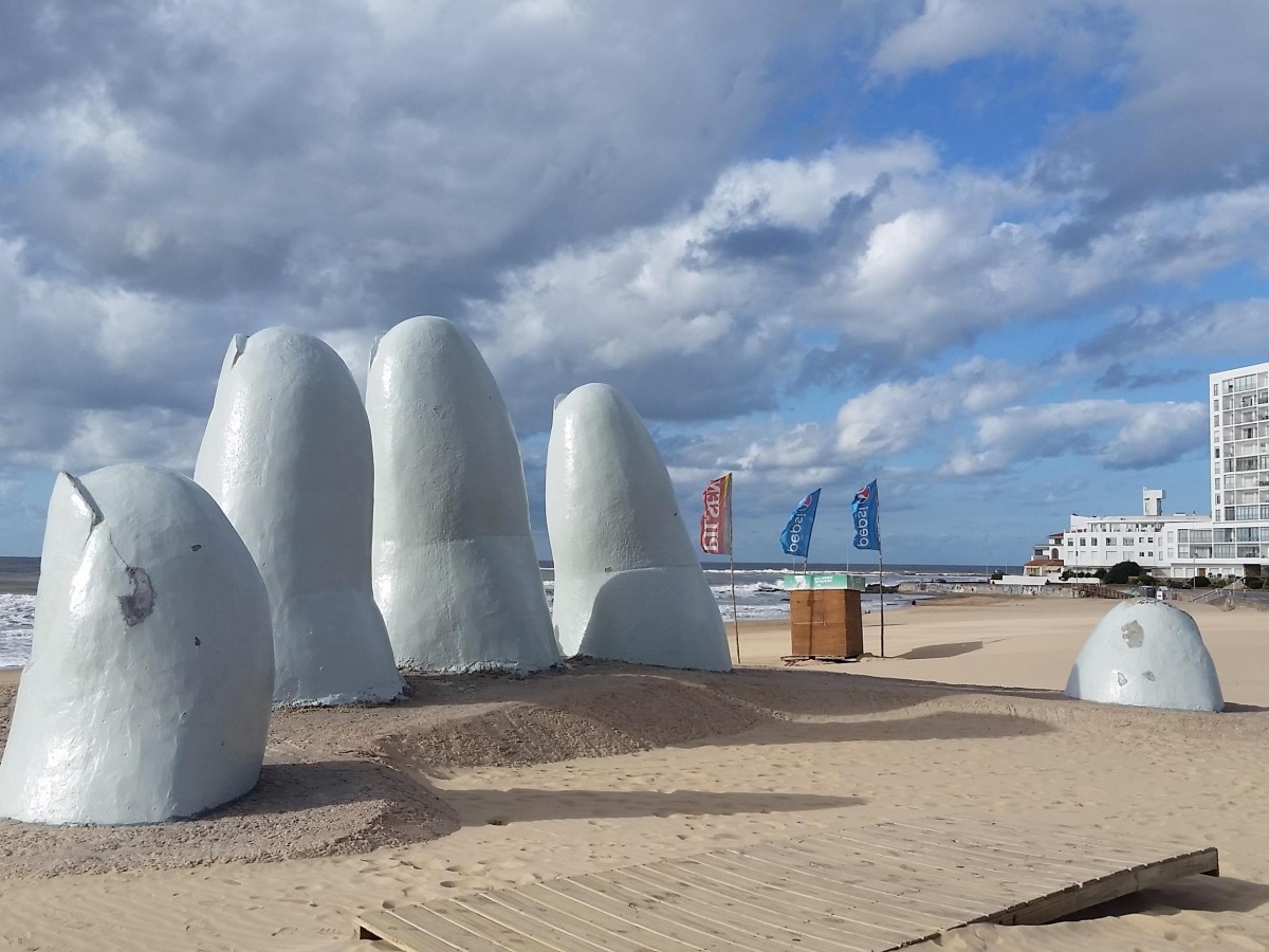 A giant hand in the sand: the most photographed seaside landmarks