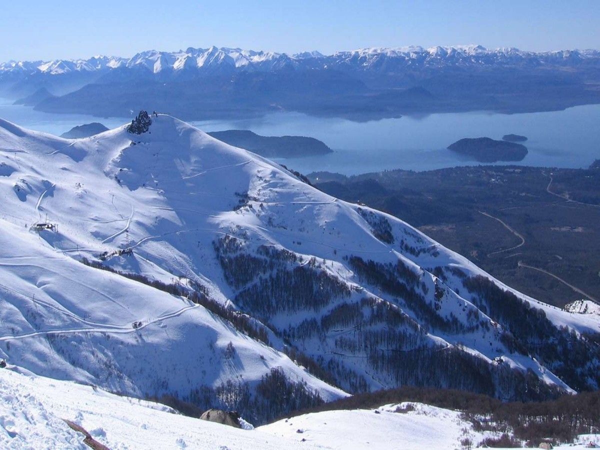 Overlooking the snow-capped mountains: Cerro Catedral's most stunning mountain landscape