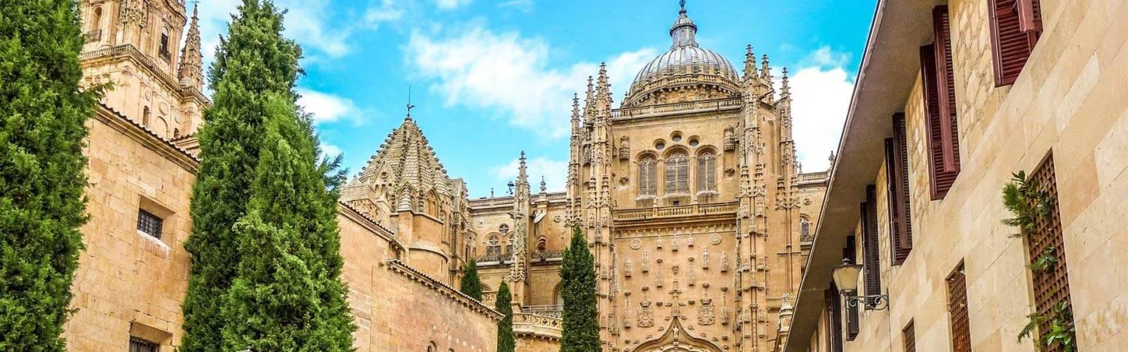 The Old and the New Cathedral of Salamanca