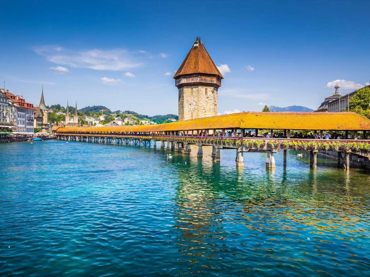 Lucerne landmarks in all seasons