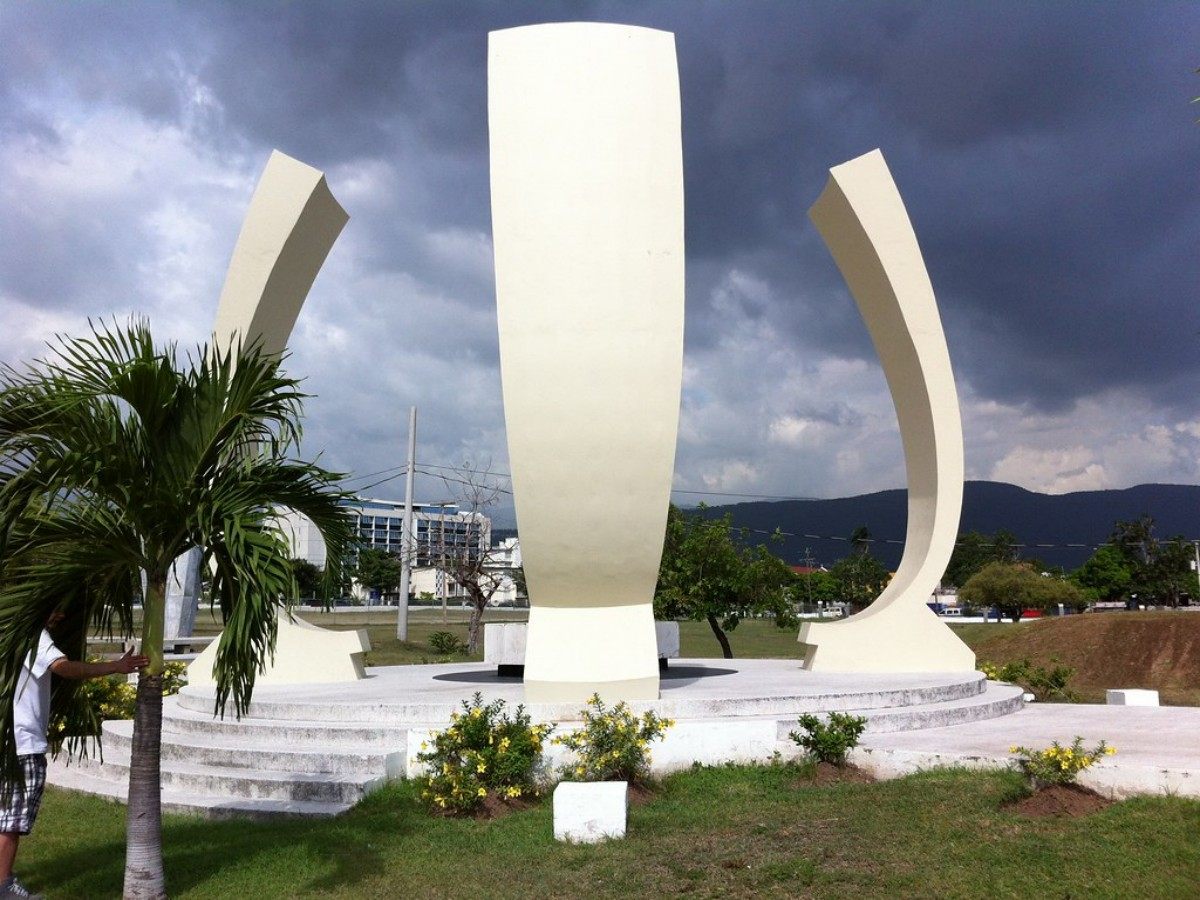 The souls of the seven national heroes of Jamaica rest here