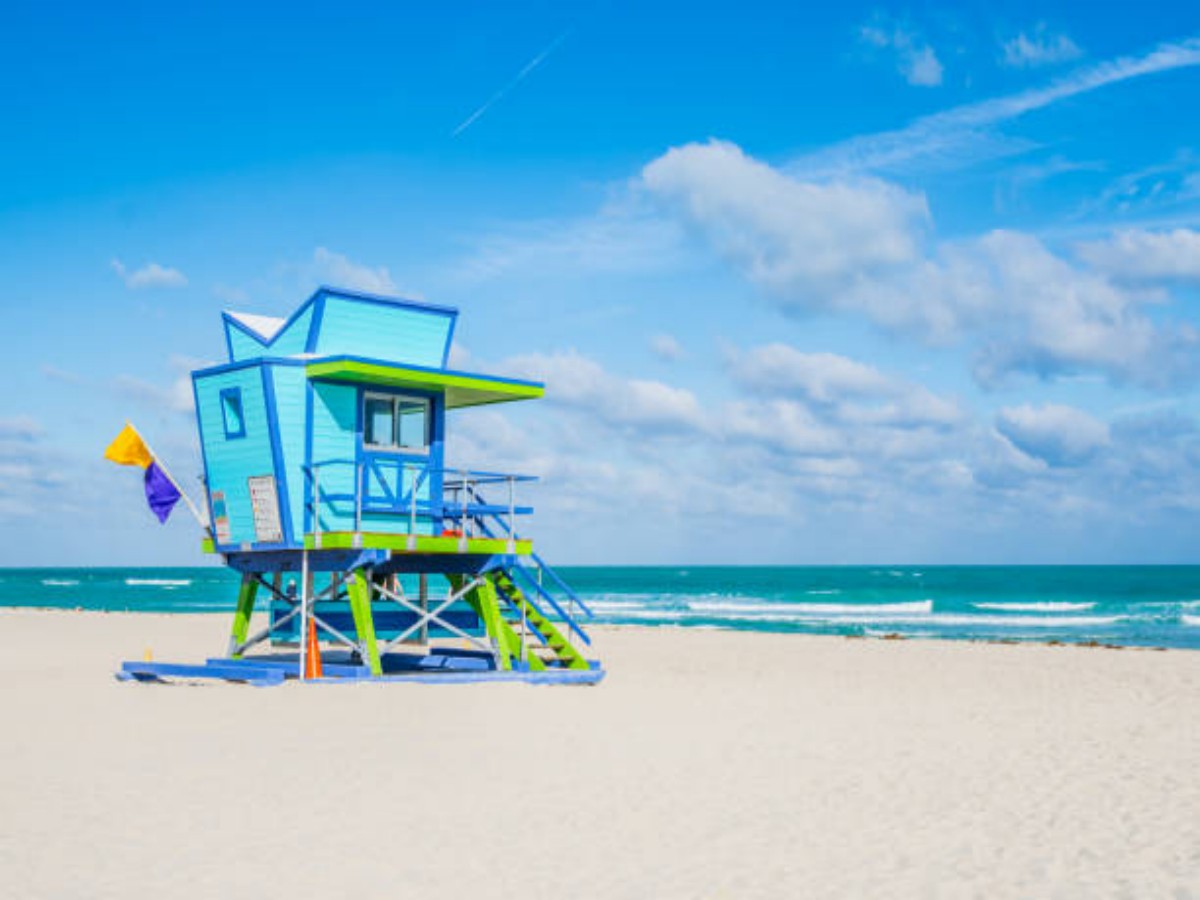 Charming beach scenery