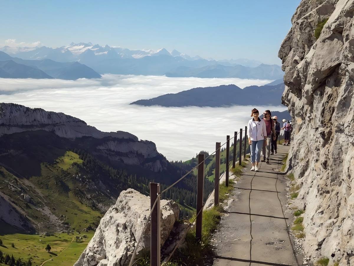 Hiking adventure: immersive experience of Switzerland's alpine charm